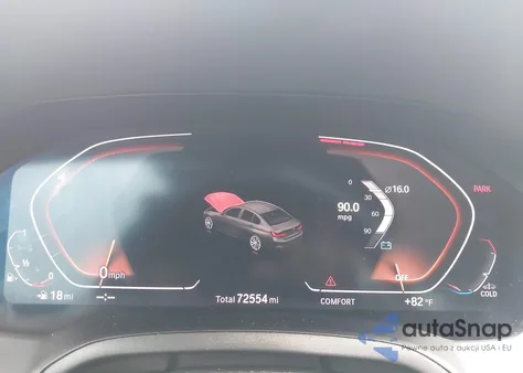 2020 BMW 330I xDrive z USA, uszkodzony, nr VIN 3MW5R7J04L8B21687